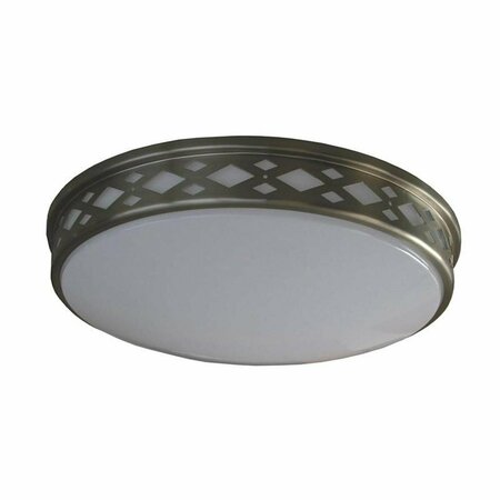 BRIGHTLIGHT 10 x 3.9 in. LED Ceiling Fixture Diamond - Nickel BR2755699